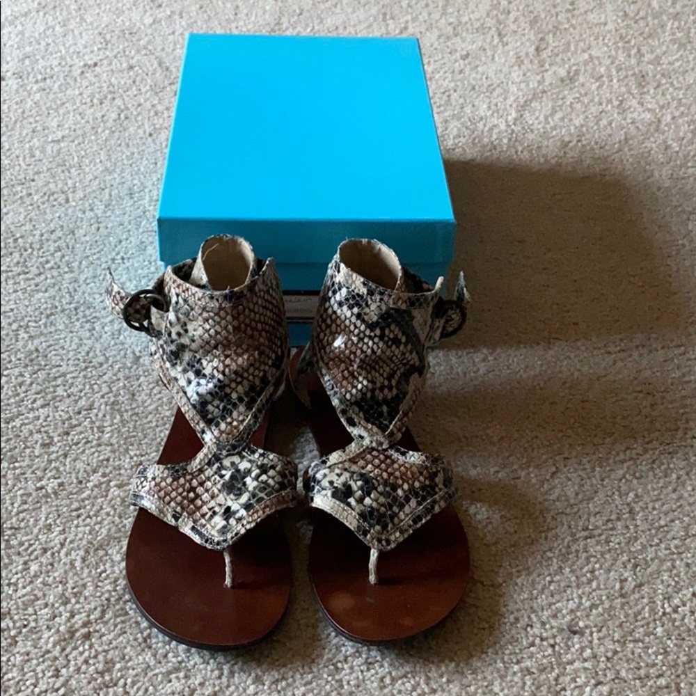 Steve Madden Snakeskin Gladiator Sandals